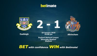 Eastleigh vs Altrincham Prediction, Odds & Betting Tips 01/18/2025