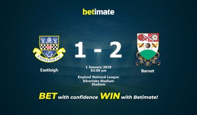 Eastleigh vs Barnet Prediction, Odds & Betting Tips 01/01/2025