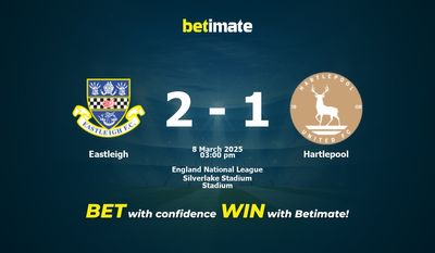 Eastleigh vs Hartlepool Prediction, Odds & Betting Tips 03/08/2025