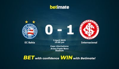 EC Bahia vs Internacional Prediction, Odds & Betting Tips 04/03/2025