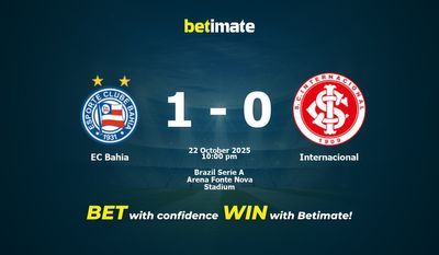 EC Bahia vs Internacional Prediction, Odds & Betting Tips 10/22/2025