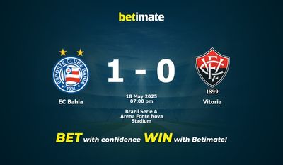 EC Bahia vs Vitoria Prediction, Odds & Betting Tips 05/18/2025