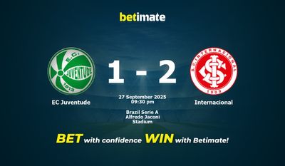 EC Juventude vs Internacional Prediction, Odds & Betting Tips 09/27/2025