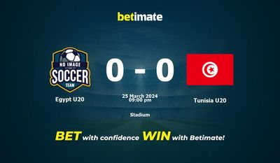 Egypt U20 vs Tunisia U20 Prediction, Odds & Betting Tips 03/25/2024
