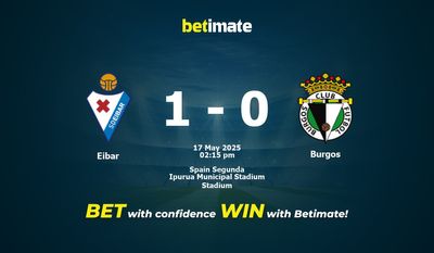 Eibar vs Burgos Prediction, Odds & Betting Tips 05/17/2025