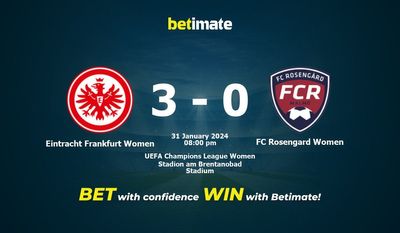 Eintracht Frankfurt Women vs FC Rosengard Women Prediction, Odds & Betting Tips 01/31/2024