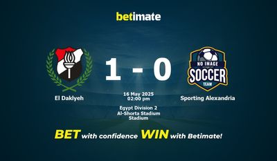 El Daklyeh vs Sporting Alexandria Prediction, Odds & Betting Tips 05/16/2025
