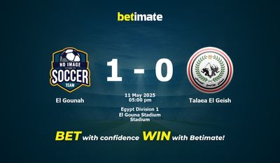 El Gounah vs Talaea El Geish Prediction, Odds & Betting Tips 05/11/2025
