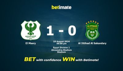 El Masry vs Al Ittihad Al Sakandary Prediction, Odds & Betting Tips 08/18/2024
