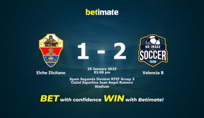 Elche Ilicitano vs Valencia B Prediction, Odds & Betting Tips 01/25/2025