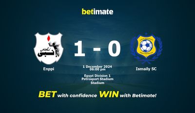 Enppi vs Ismaily SC Prediction, Odds & Betting Tips 12/01/2024