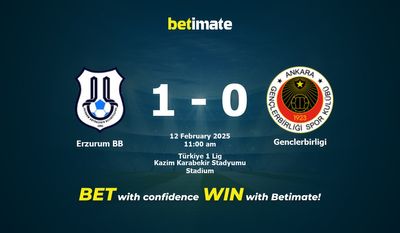 Erzurum BB vs Genclerbirligi Prediction, Odds & Betting Tips 02/12/2025