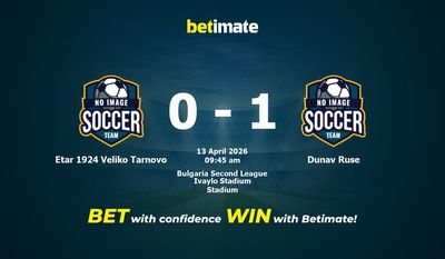 Etar 1924 Veliko Tarnovo vs Dunav Ruse Prediction, Odds & Betting Tips 04/13/2026