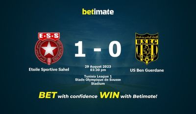 Etoile Sportive Sahel vs US Ben Guerdane Prediction, Odds & Betting Tips 08/29/2023