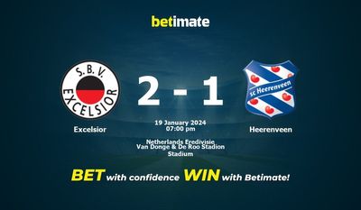 Excelsior vs Heerenveen التوقعات، الصعاب ونصائح الرهان 19/01/2024