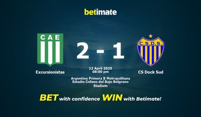 Excursionistas vs CS Dock Sud Prediction, Odds & Betting Tips 04/12/2025