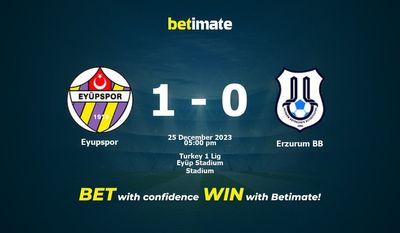 Eyupspor vs Erzurum BB التوقعات، الصعاب ونصائح الرهان 25/12/2023
