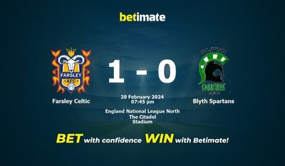 Farsley Celtic vs Blyth Spartans التوقعات، الصعاب ونصائح الرهان 20/02/2024