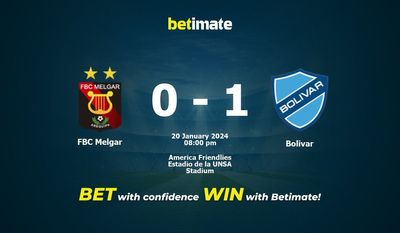 FBC Melgar vs Bolivar 预测、赔率和投注技巧 01/20/2024