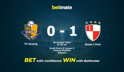 FC Anyang vs Busan I Park Pronostici, Quote e Consigli per le Scommesse 20/10/2024