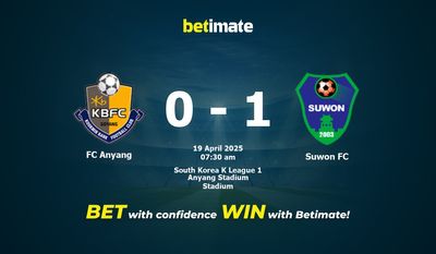 FC Anyang vs Suwon FC Prediction, Odds & Betting Tips 04/19/2025
