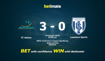 FC Astana vs Lausanne Sports Prediction, Odds & Betting Tips 08/14/2025