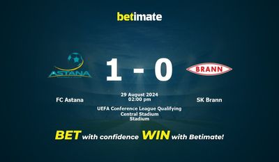 Pronostici, quote e consigli di scommessa FC Astana vs SK Brann 29/08/2024