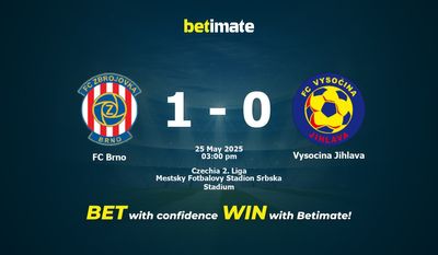 FC Brno vs Vysocina Jihlava Prediction, Odds & Betting Tips 05/25/2025