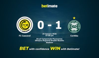 FC Cascavel vs Coritiba Prediction, Odds & Betting Tips 01/24/2026