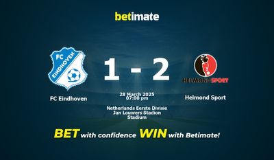 FC Eindhoven vs Helmond Sport Prediction, Odds & Betting Tips 03/28/2025