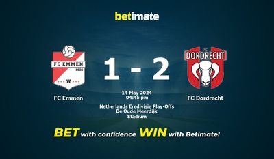FC Emmen vs FC Dordrecht Prediction, Odds & Betting Tips 05/14/2024