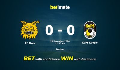 FC Ilves vs KuPS Kuopio Prediction, Odds & Betting Tips 12/20/2024