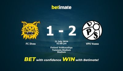 FC Ilves vs VPS Vaasa Prediction, Odds & Betting Tips 07/21/2024