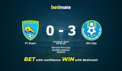 FC Koper vs NK Celje التوقعات، الاحتمالات ونصائح الرهان 14/03/2024