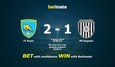 FC Koper vs NK Rogaska التوقعات، الاحتمالات ونصائح الرهان 03/03/2024