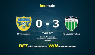 FC Kuressaare vs FC Levadia Tallinn Prediction, Odds & Betting Tips 06/14/2025