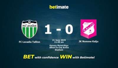 FC Levadia Tallinn vs JK Nomme Kalju Prediction, Odds & Betting Tips 06/21/2025