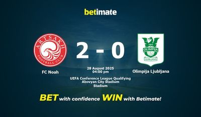 FC Noah vs Olimpija Ljubljana Prediction, Odds & Betting Tips 08/28/2025