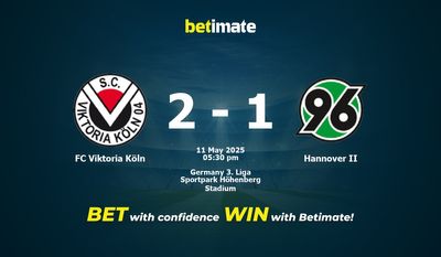 FC Viktoria Köln vs Hannover II Prediction, Odds & Betting Tips 05/11/2025