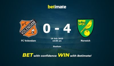 FC Volendam vs Norwich Prediction, Odds & Betting Tips 07/19/2025