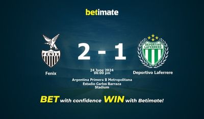 Fenix vs Deportivo Laferrere Prediction, Odds & Betting Tips 06/24/2024