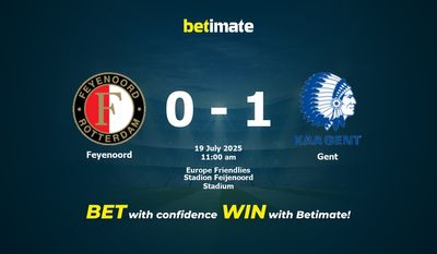Feyenoord vs Gent Prediction, Odds & Betting Tips 07/19/2025