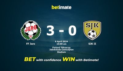 FF Jaro vs SJK II Prediction, Odds & Betting Tips 04/06/2024