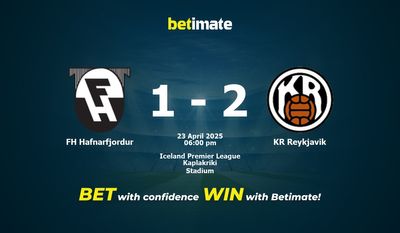 FH Hafnarfjordur vs KR Reykjavik Prediction, Odds & Betting Tips 04/23/2025