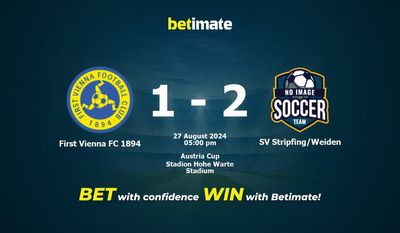 First Vienna FC 1894 vs SV Stripfing/Weiden Prediction, Odds & Betting Tips 08/27/2024