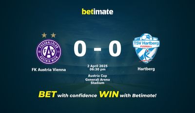 FK Austria Vienna vs Hartberg Prediction, Odds & Betting Tips 04/02/2025