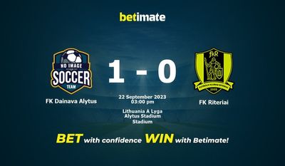 FK Dainava Alytus vs FK Riteriai Prediction, Odds & Betting Tips 09/22/2023