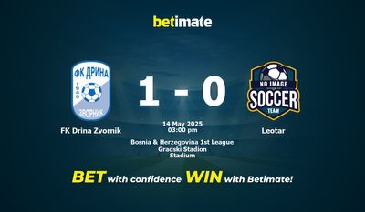 FK Drina Zvornik vs Leotar Prediction, Odds & Betting Tips 05/14/2025