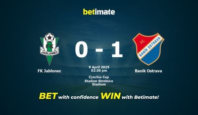 FK Jablonec vs Banik Ostrava Prediction, Odds & Betting Tips 04/09/2025