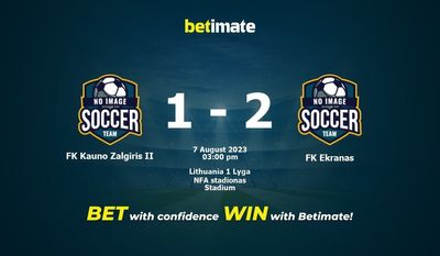 FK Kauno Zalgiris II vs FK Ekranas Prediction, Odds & Betting Tips 08/07/2023